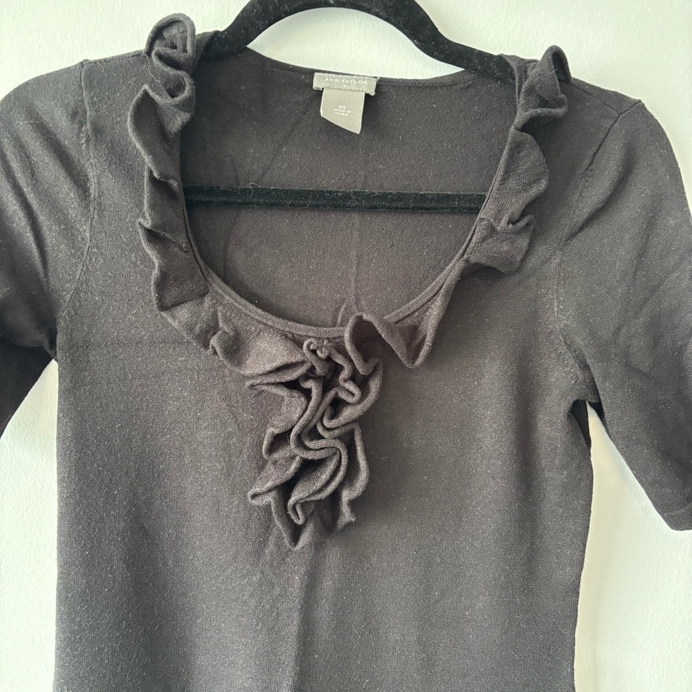 Ann Taylor Black Sweater Dress